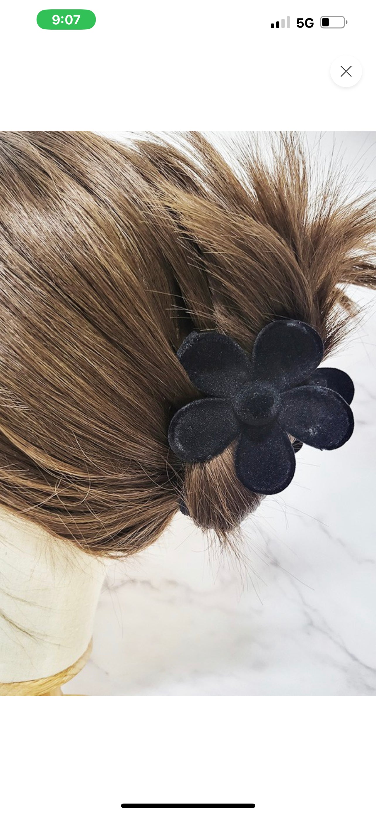Velvet Flower Hair Clips