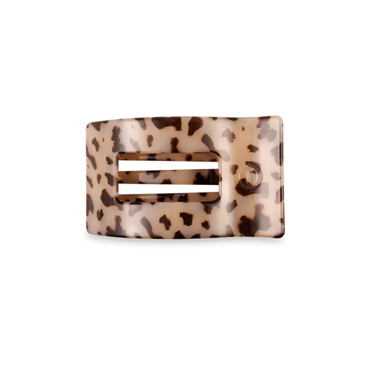 TELETIES - BLONDE TORTOISE RECTANGLE FLAT CLIP - SMALL