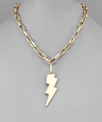 EPOXY THUNDERBOLT NECKLACE