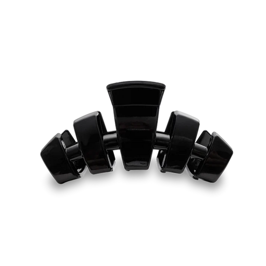 TELETIES - CLASSIC JET BLACK HIAR CLIP - MEDIUM