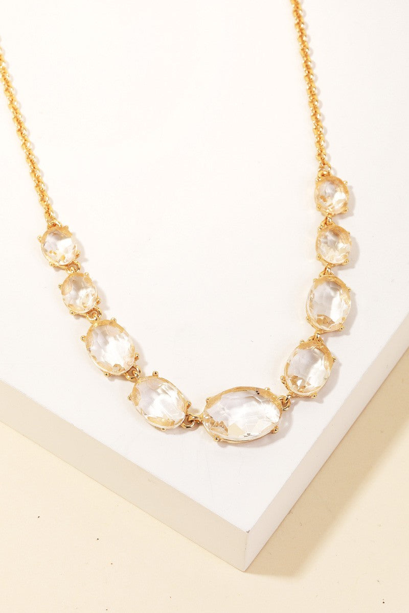 GRADIENT RHINESTONE NECKLACE