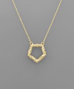 CLUSTER HEXAGON NECKLACE
