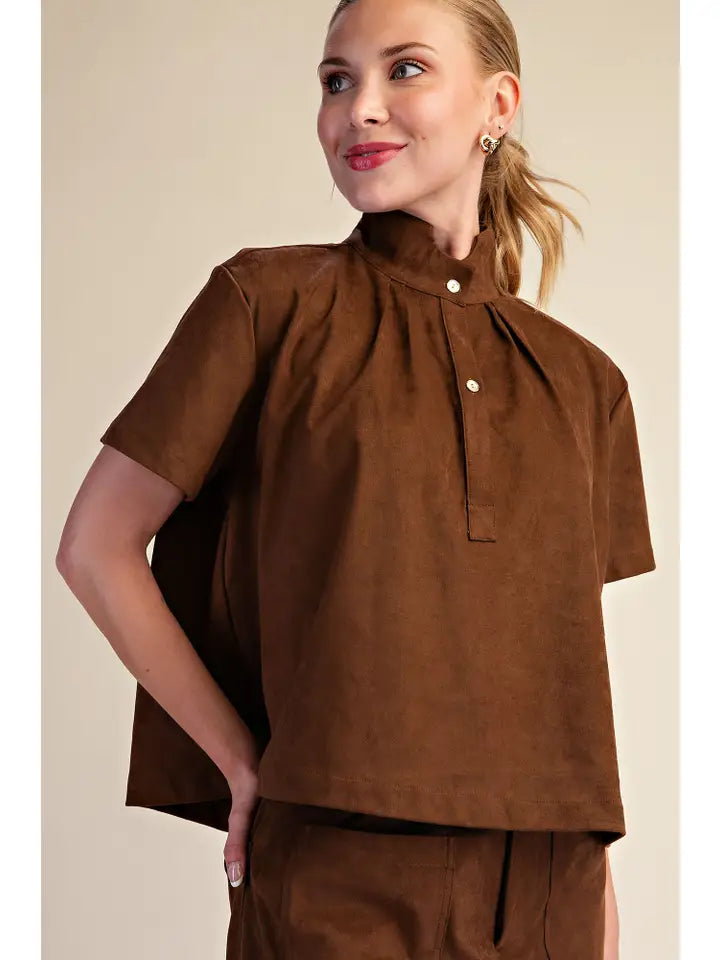 TOUCH OF FALL COLLARED SHIRT