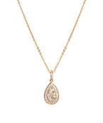 CZ PAVE TEARDROP NECKLACE