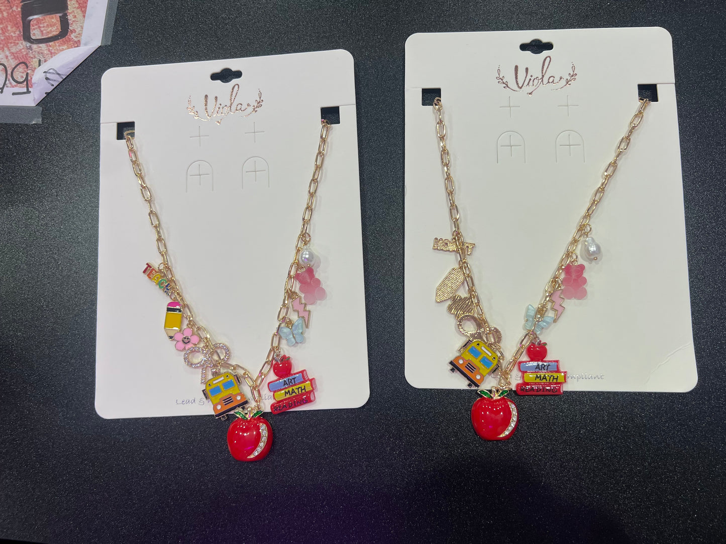 TEACHER CHARM NECKLACE