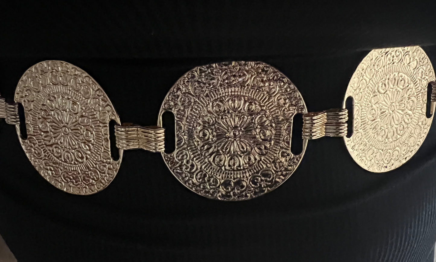 Metallic Coin Belt