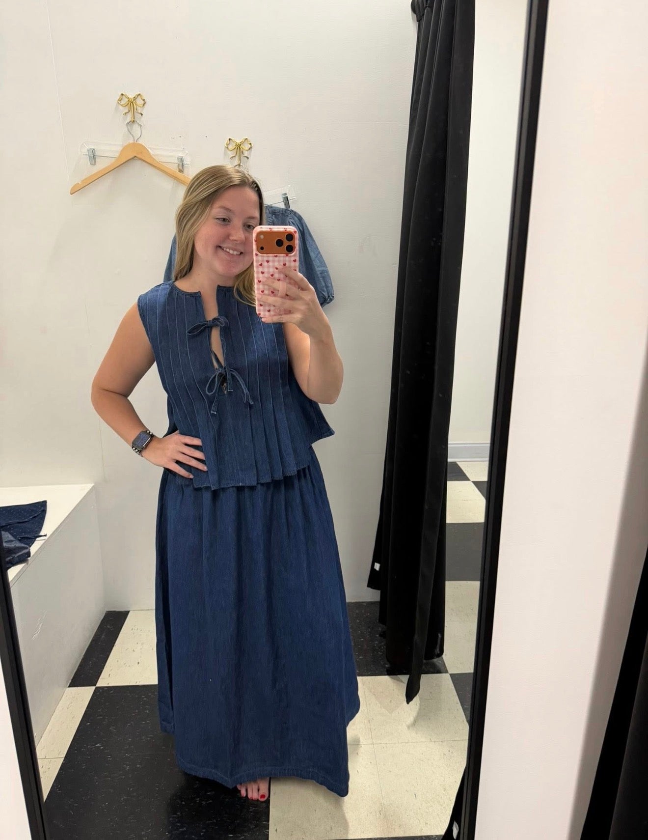 Choosin' Texas Denim Maxi Skirt