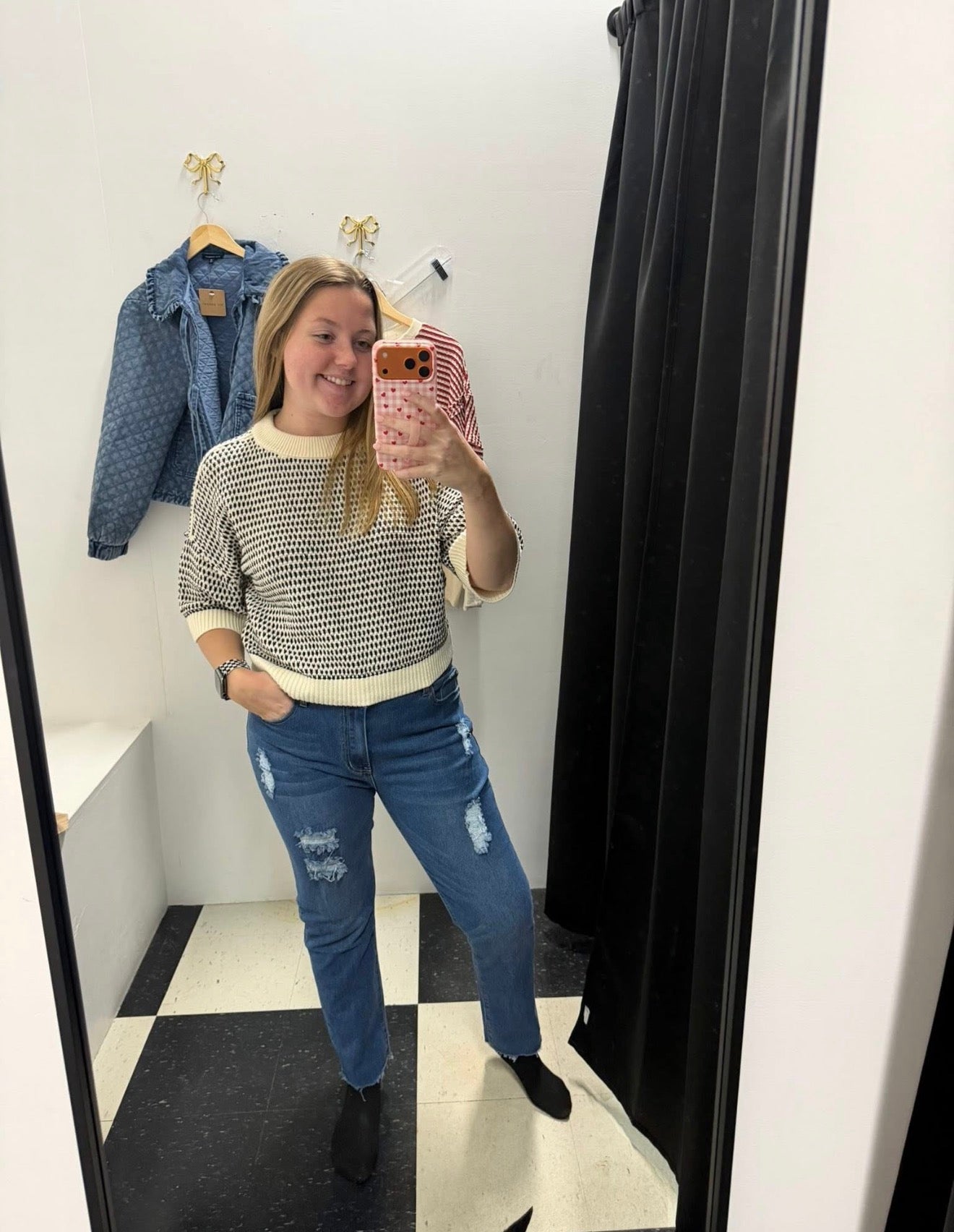 Multi-Stitch Sweater Top