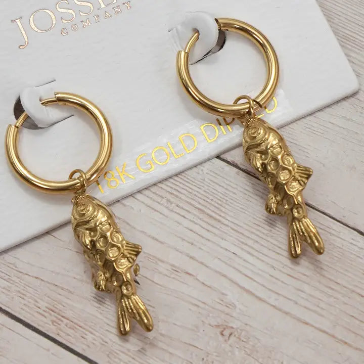 FISH EARRINGS - GOLD