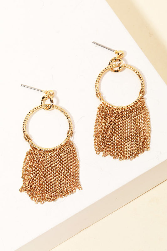 Chain Fringe Hoops