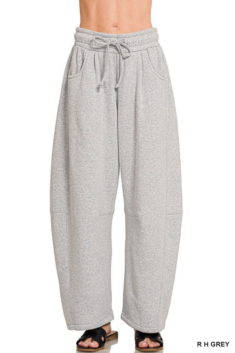 BARREL SWEATPANTS - GRAY