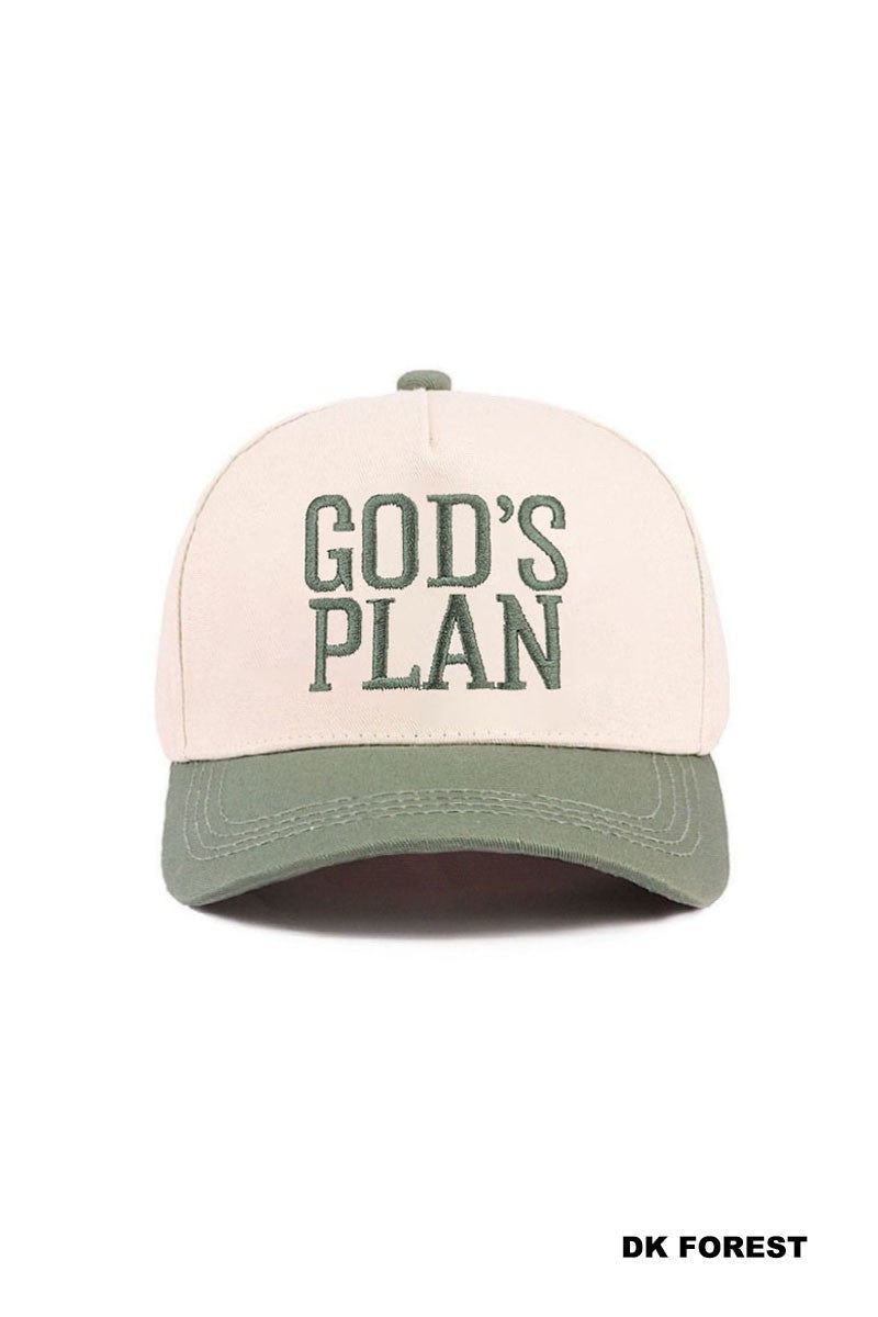 God's Plan Hat - Green