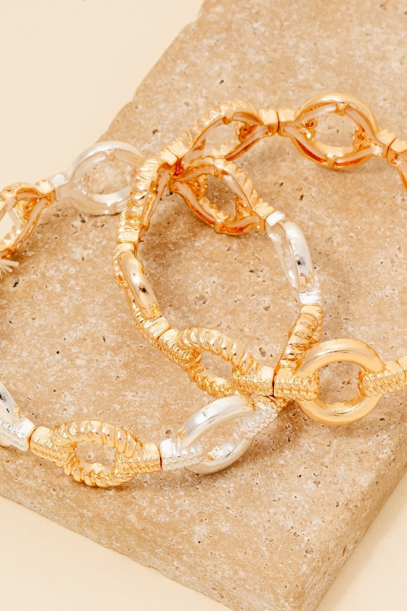 METALLIC CHAIN BRACELET