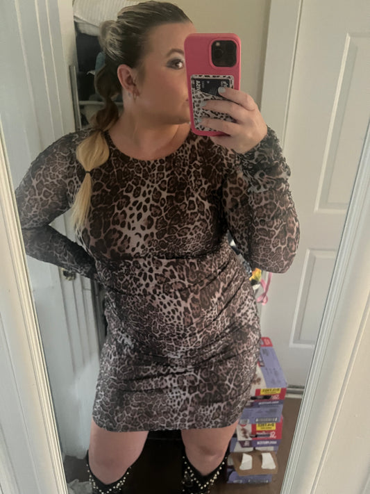 Leopard Fitted Dress