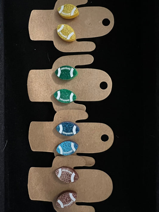 Glitter Football Studs
