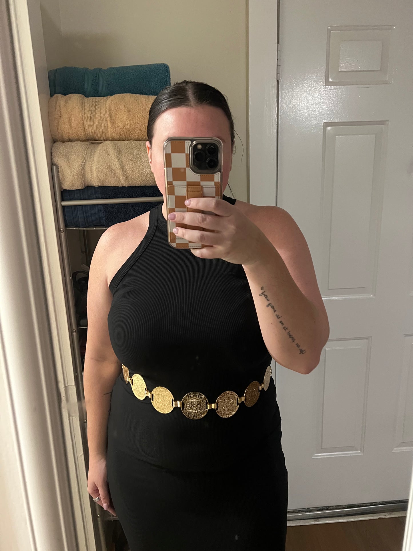 Metallic Coin Belt