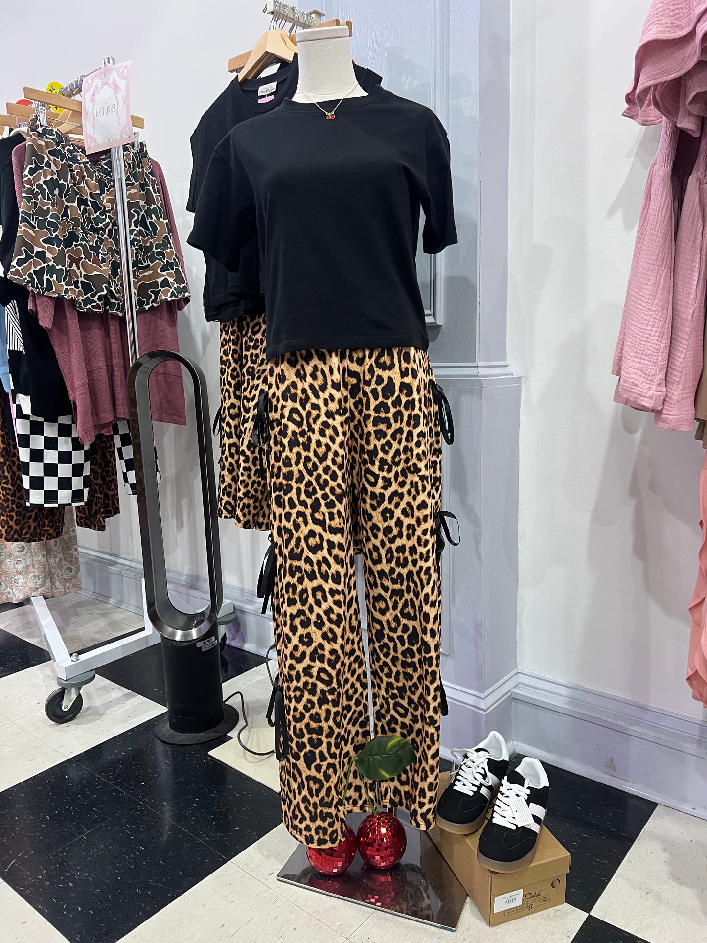 Leopard Bow Tie Pants