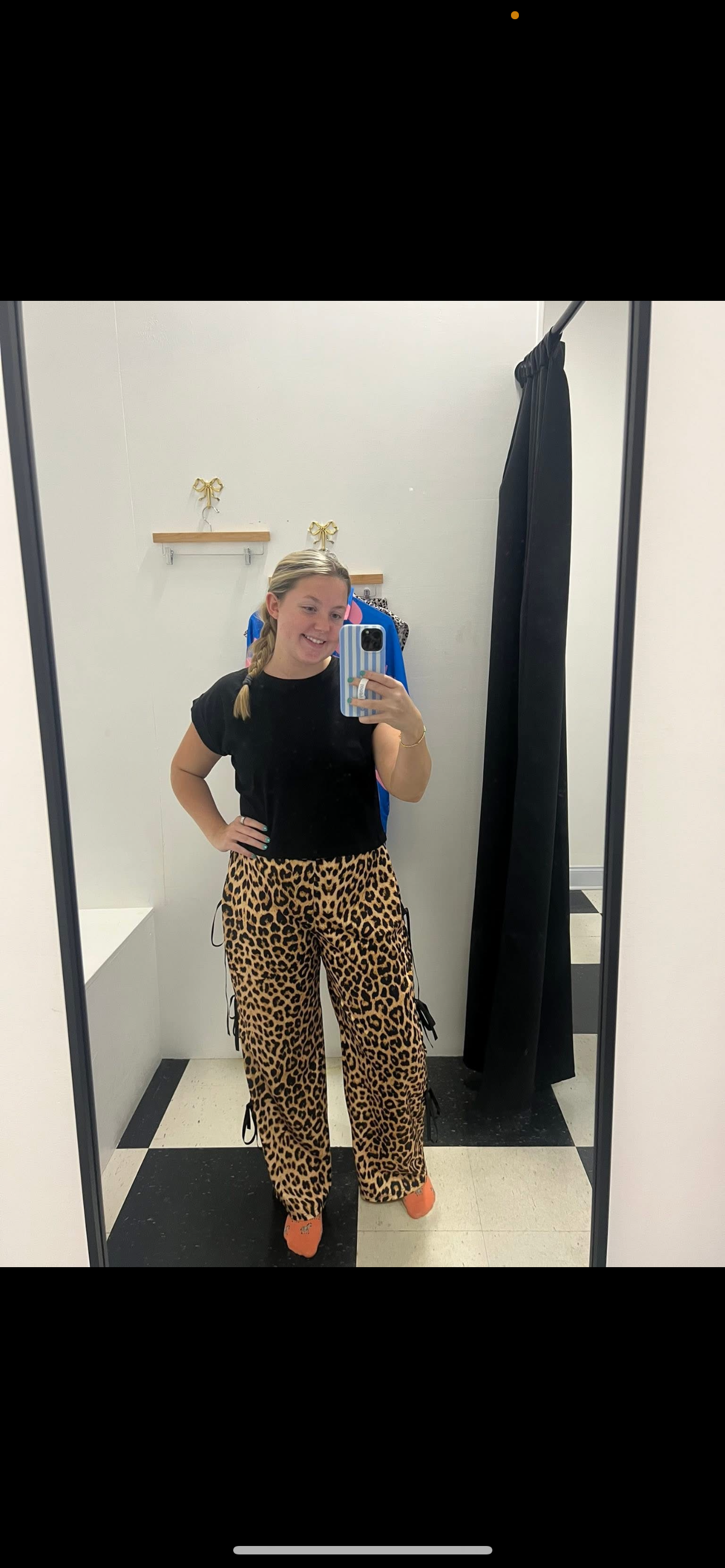 Leopard Bow Tie Pants