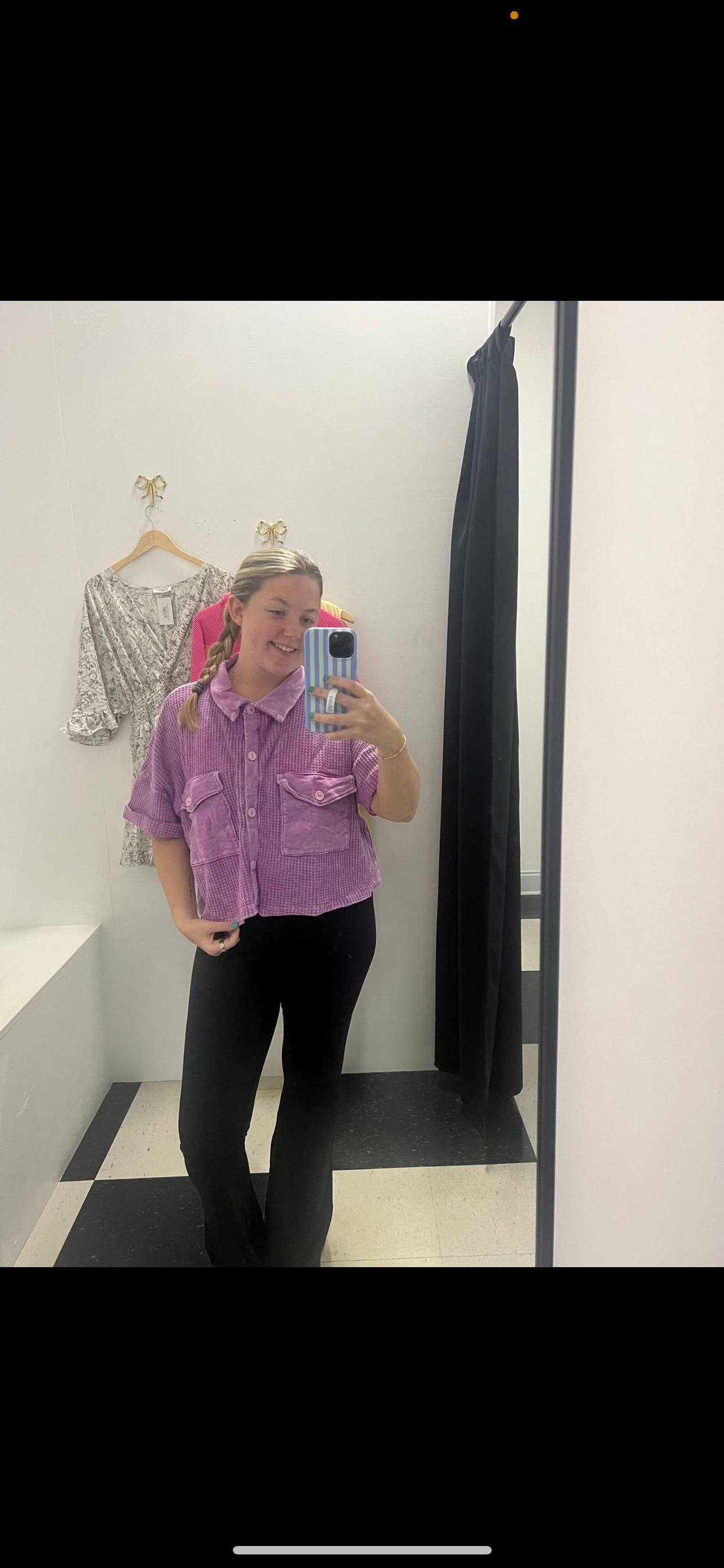 It's Ok I'm Ok Cropped Shacket