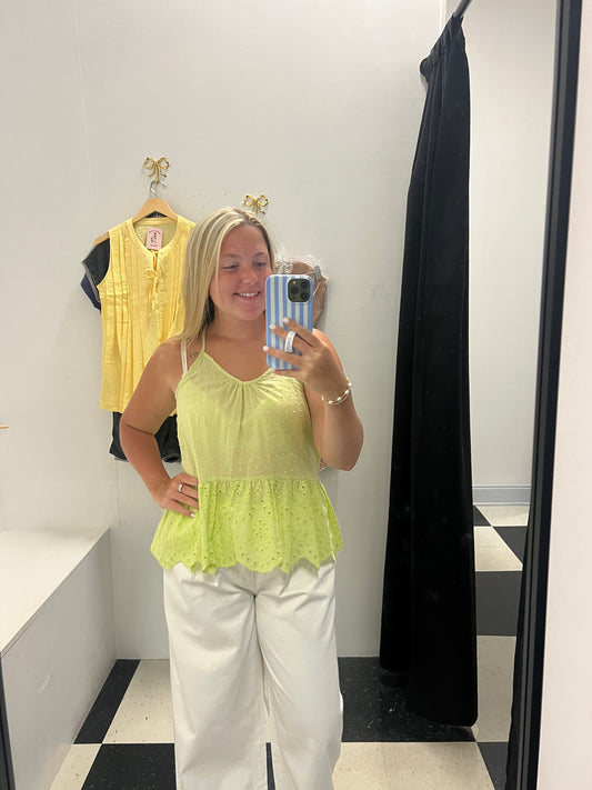 Halter Peplum Top