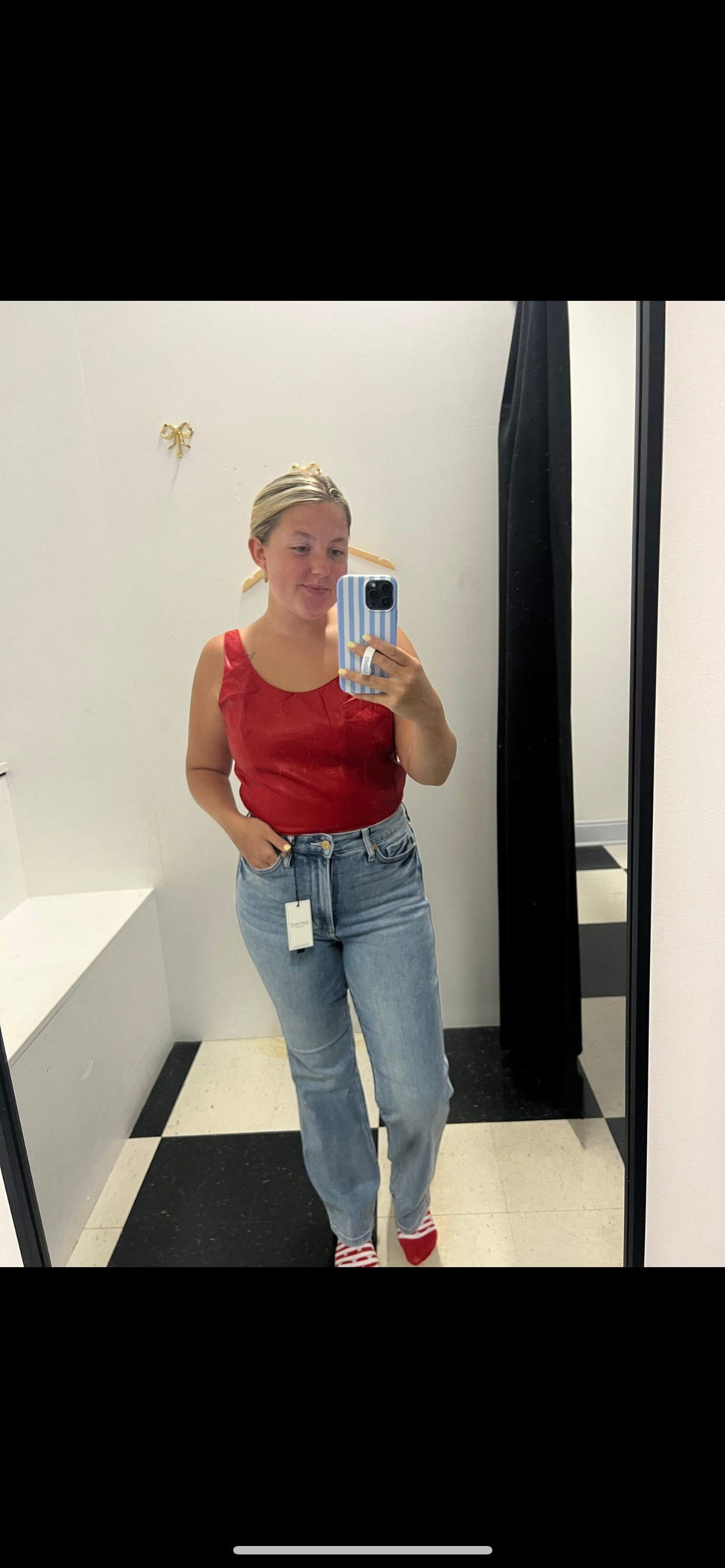 Faux Leather Crop Tank