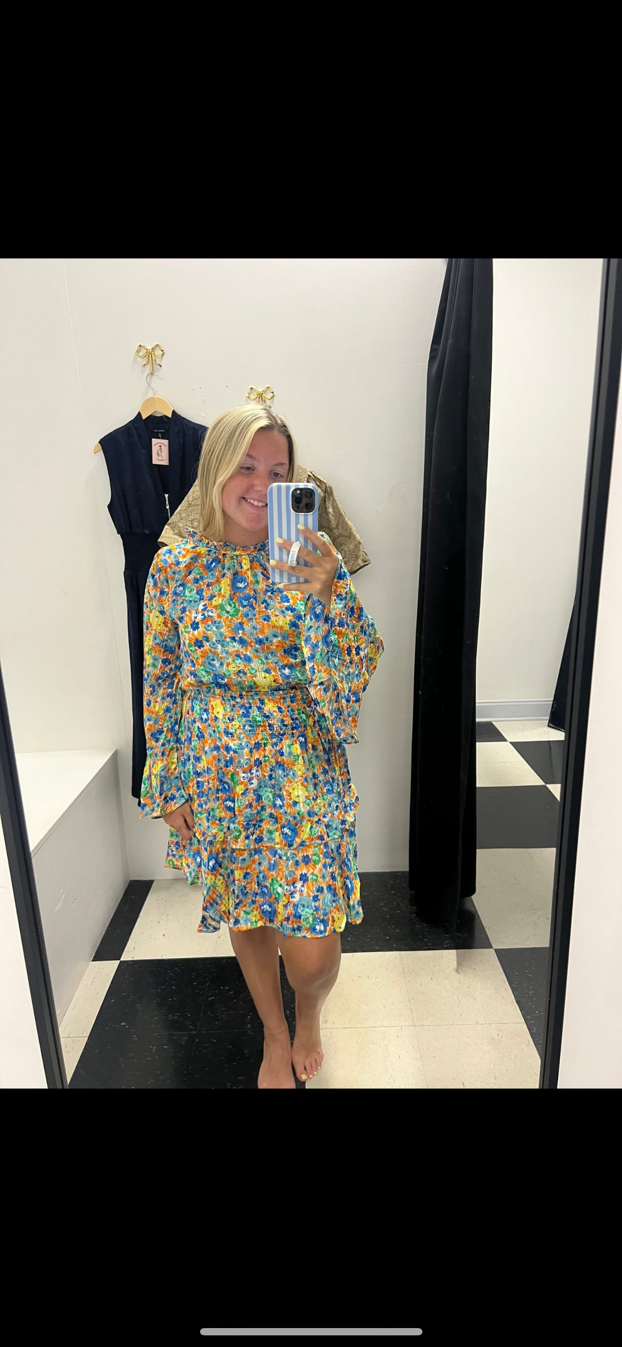Lennox Floral Smocked Dress