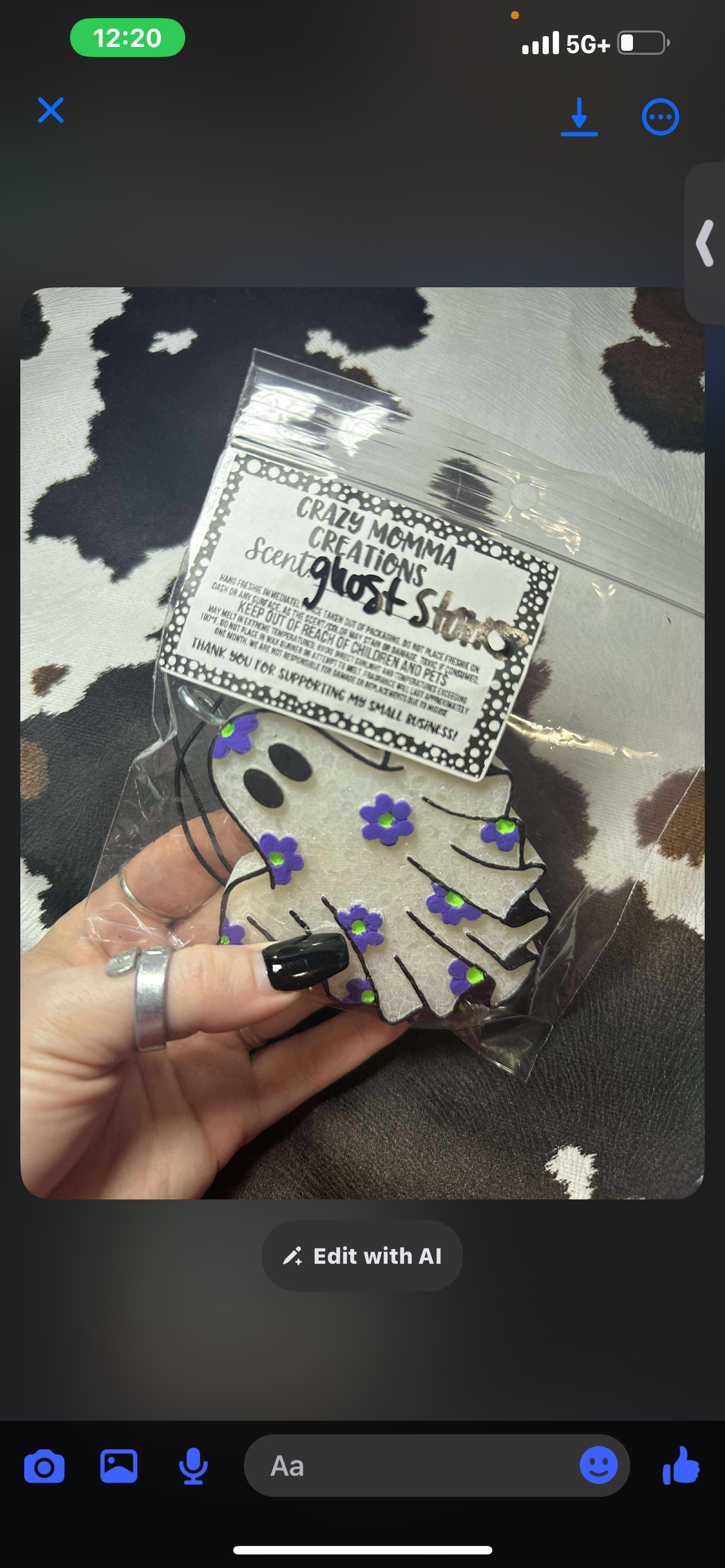 Purple Floral Ghost