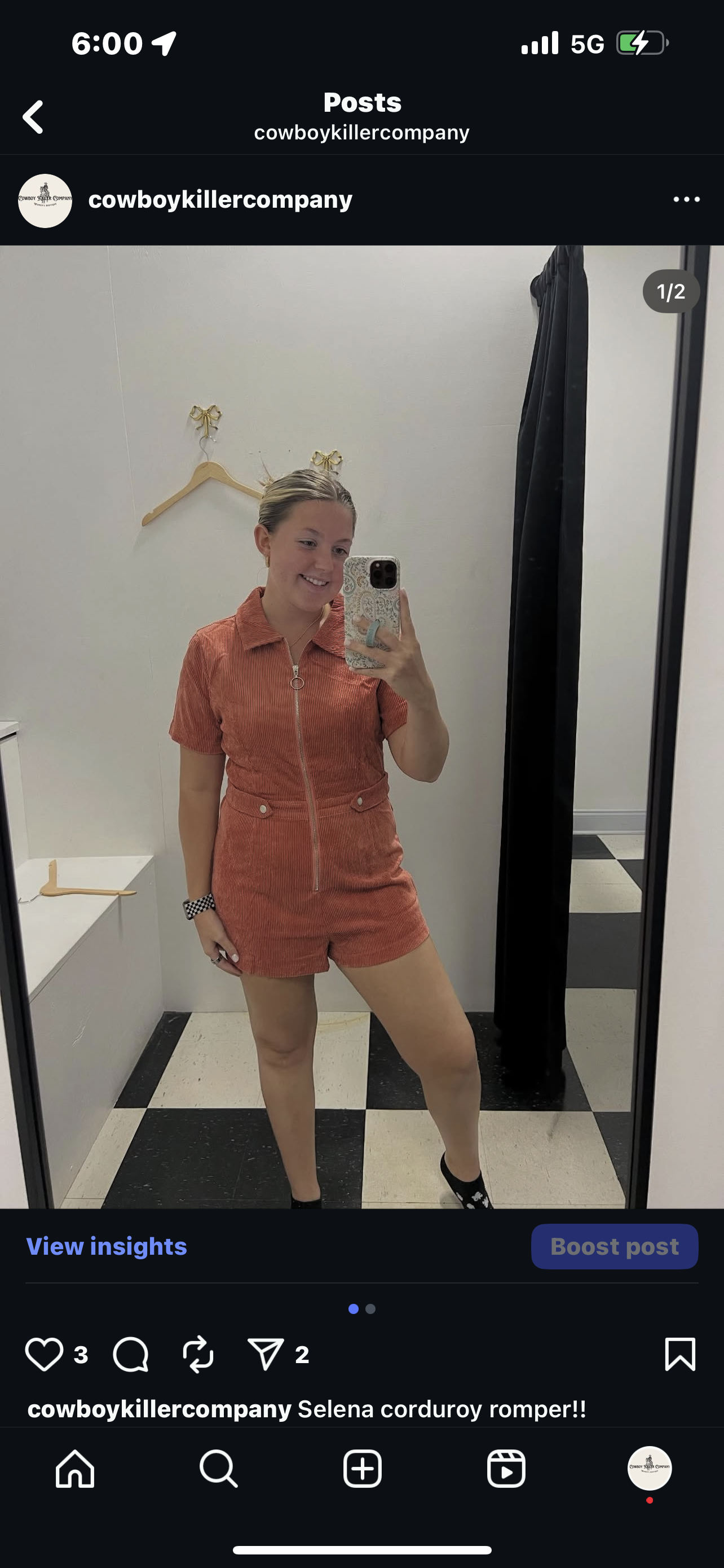 Selena Corduroy Romper