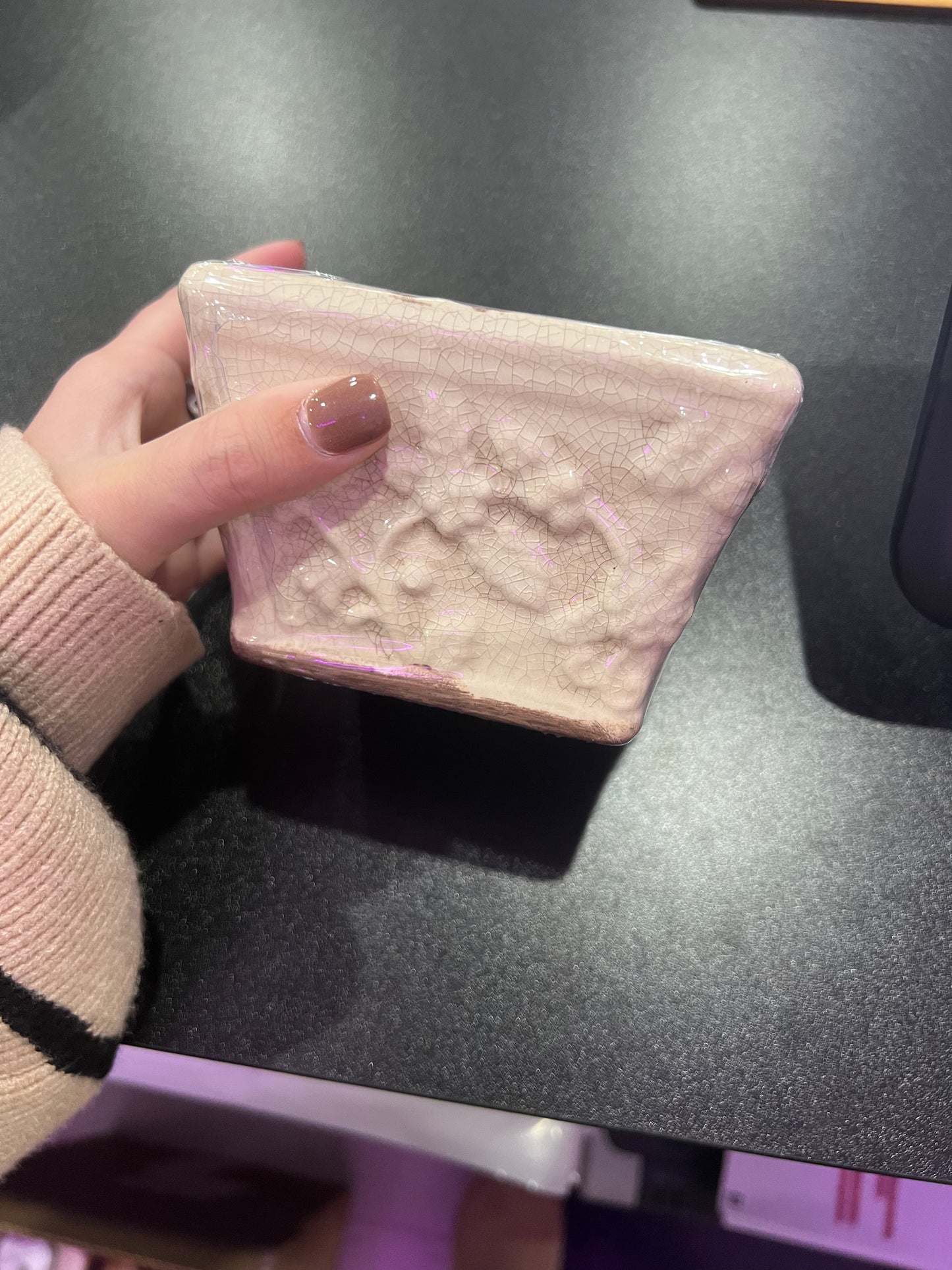 Swan Creek Candles - Holiday White Square Pot - Sugar Plum & Champagne