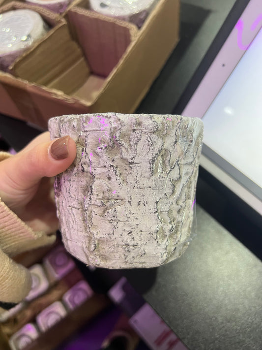 Swan Creek Candles - White Woods Small Round Pot - Cherry Almond Buttercream