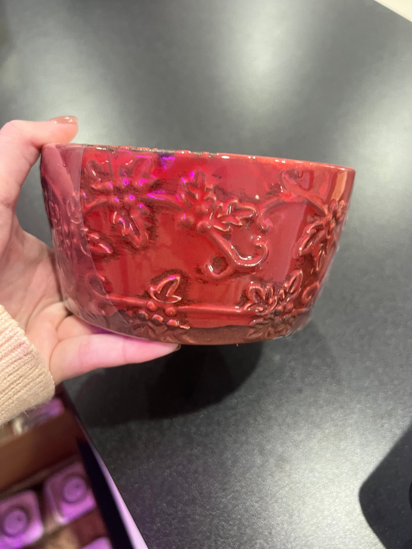 Swan Creek Candles - Holiday Red Large Bowl - Gingerbread