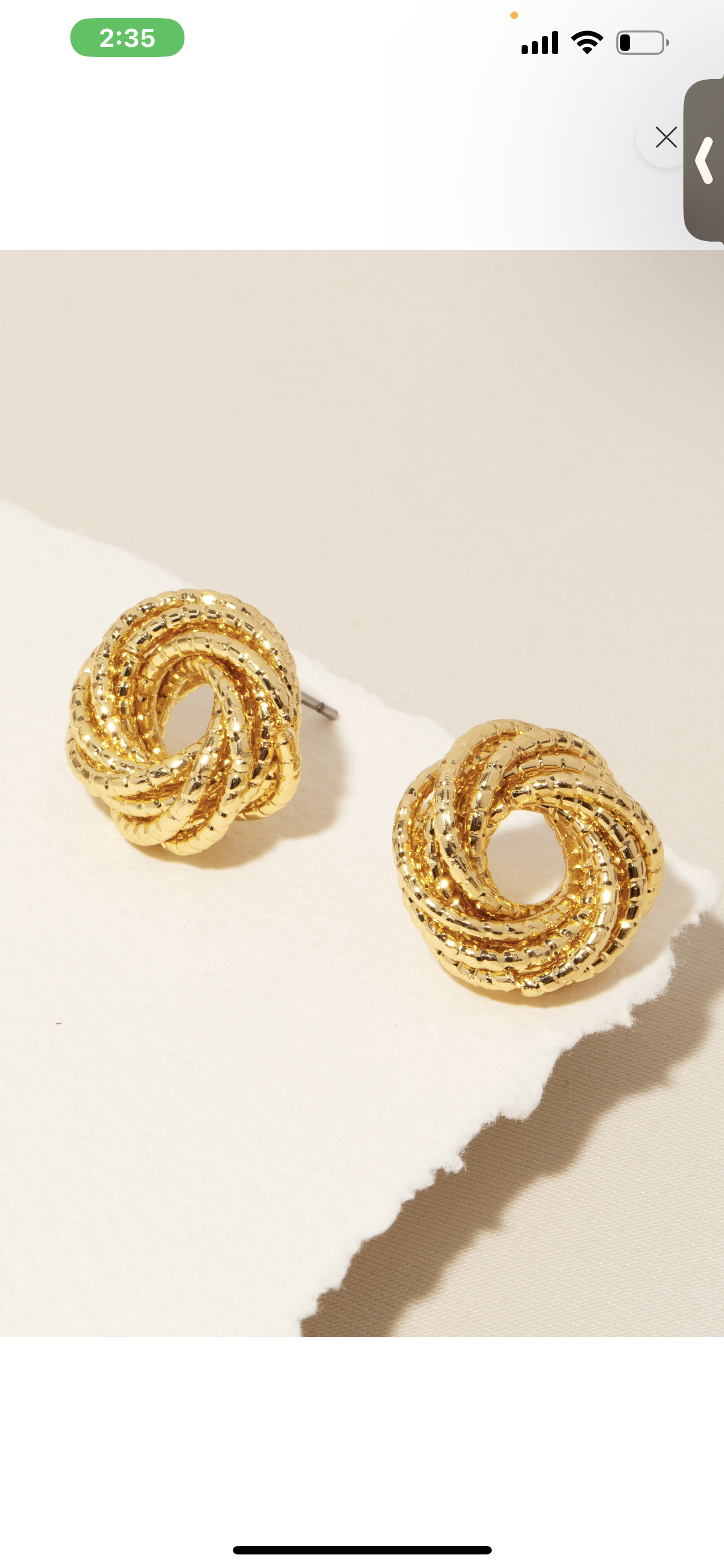 Twisted Hoop Studs