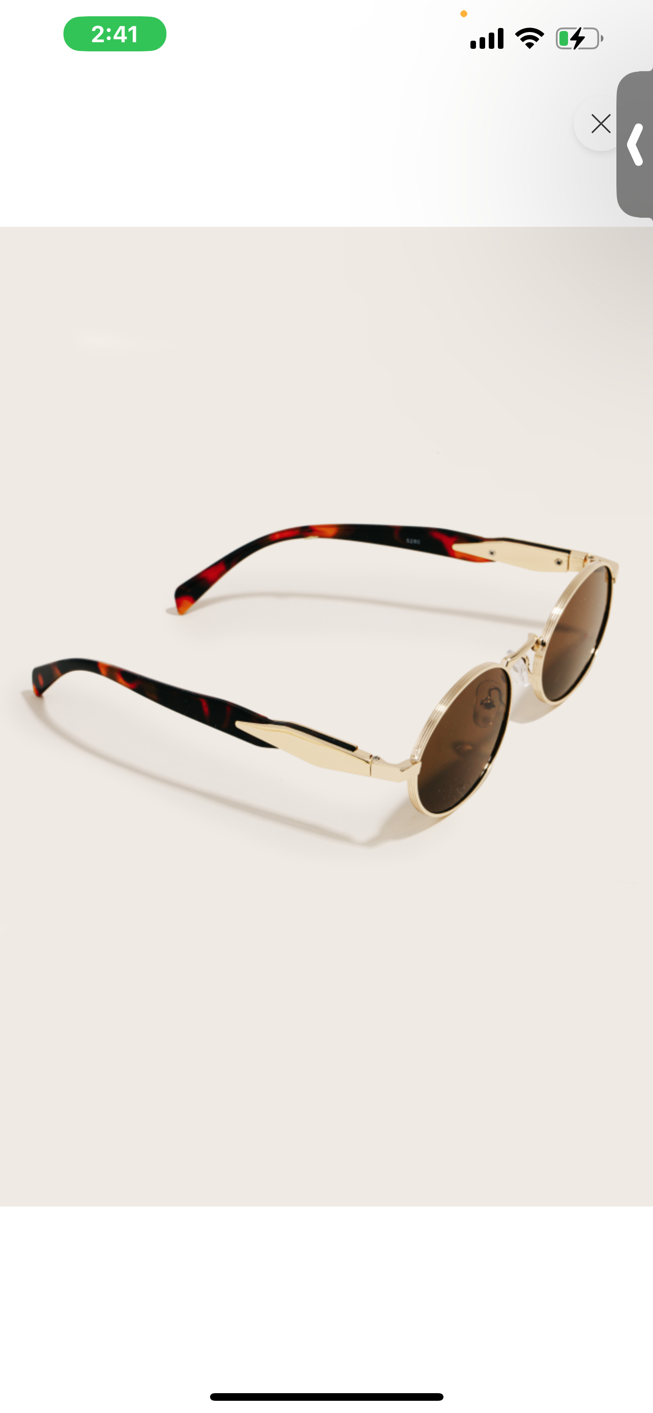 Saylor Oval Sunglasses