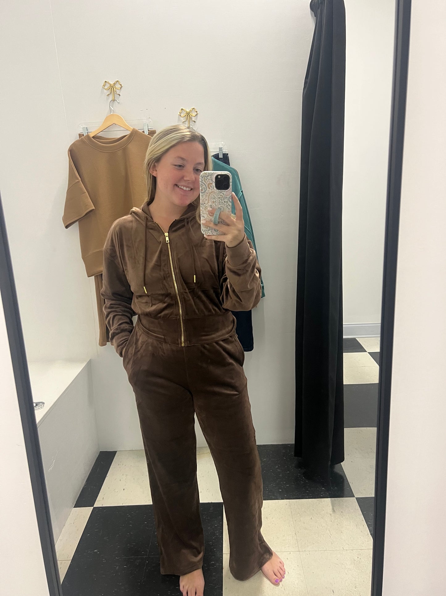 Chocolate Dreams Velvet Pants