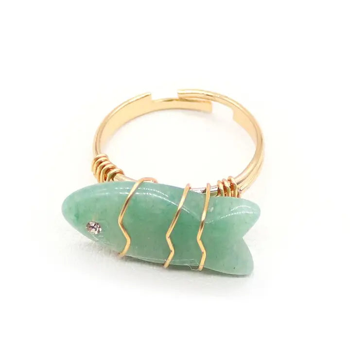 FISH RING - JADE