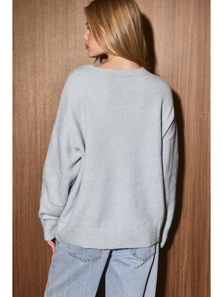 FISHING BEAR OVERSIZED SWEATER