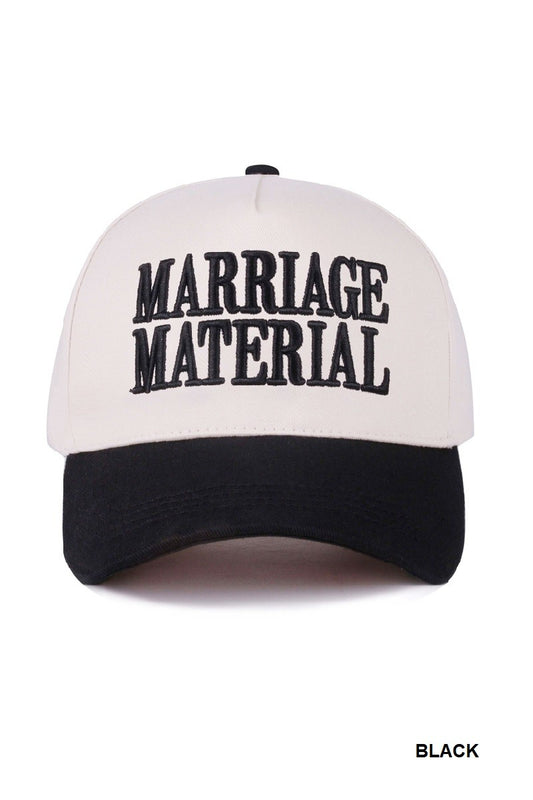 MARRIAGE MATERIAL HAT