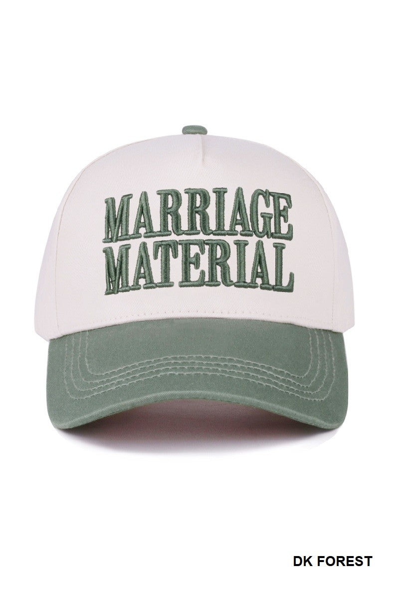 MARRIAGE MATERIAL HAT