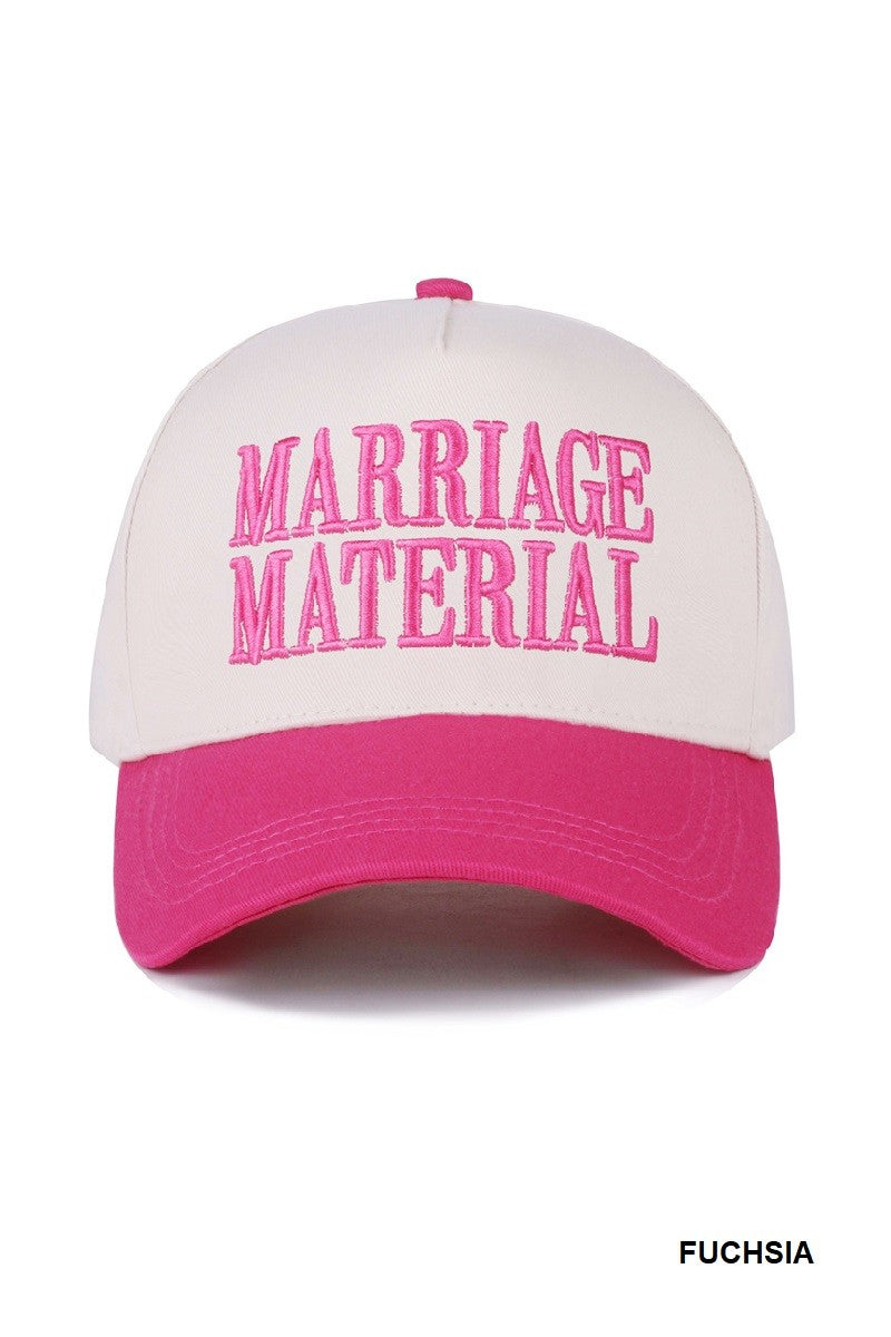 MARRIAGE MATERIAL HAT