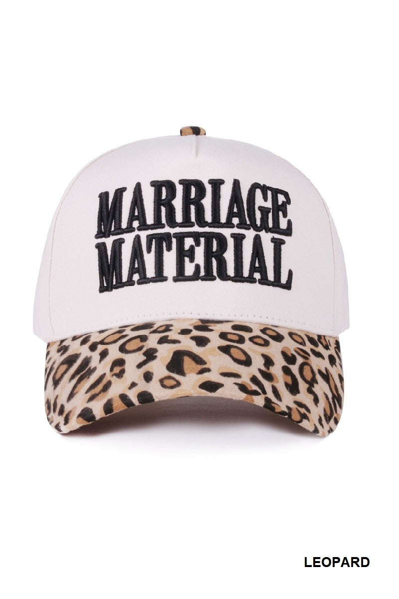 MARRIAGE MATERIAL HAT