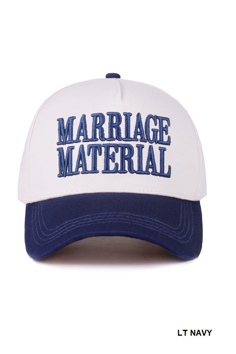 MARRIAGE MATERIAL HAT