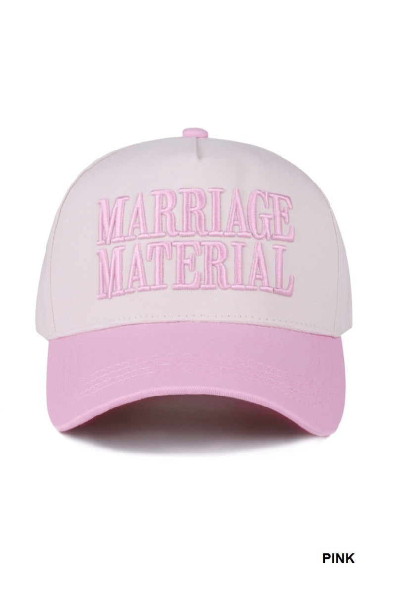 MARRIAGE MATERIAL HAT