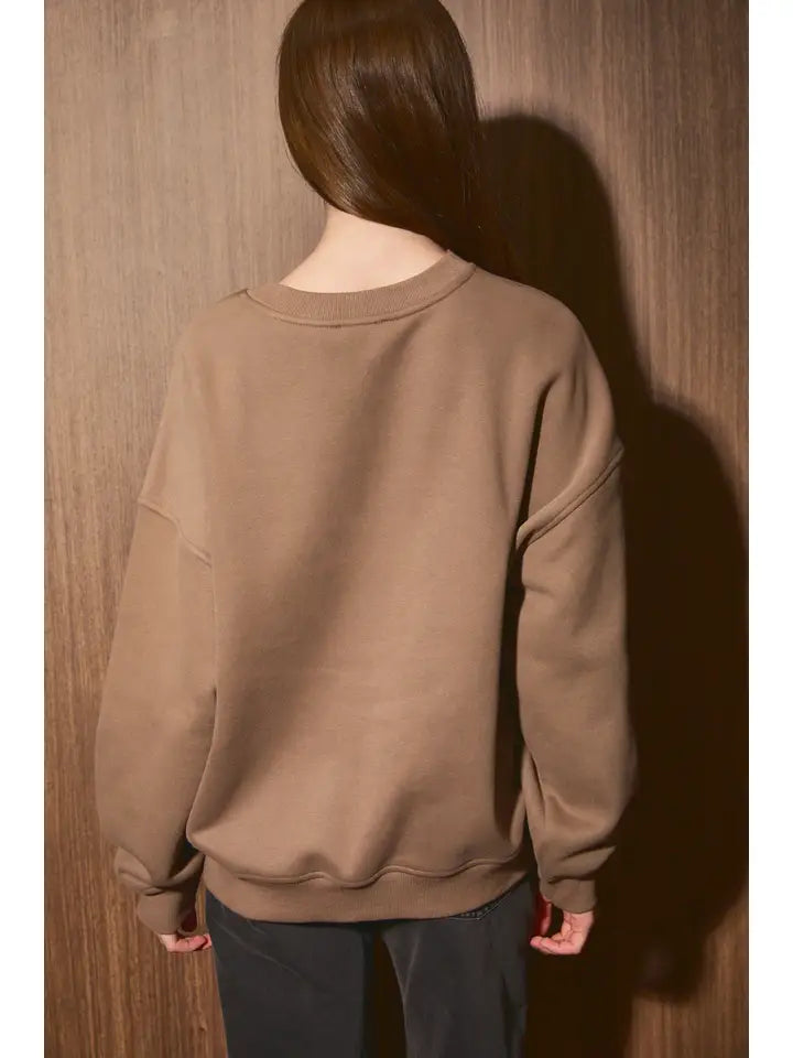 FISH GRAPHIC OVERSIZED SWEATSHIRT