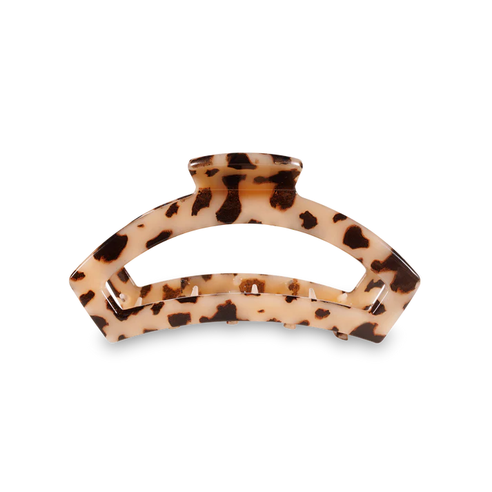 TELETIES - OPEN BLONDE TORTOISE CLIP - MEDIUM