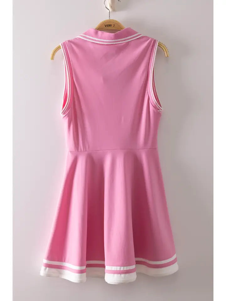 COLLARED TENNIS DRESS