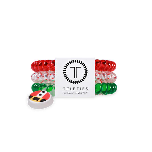TELETIES - SECRET SANTA HAIR TIES - SMALL