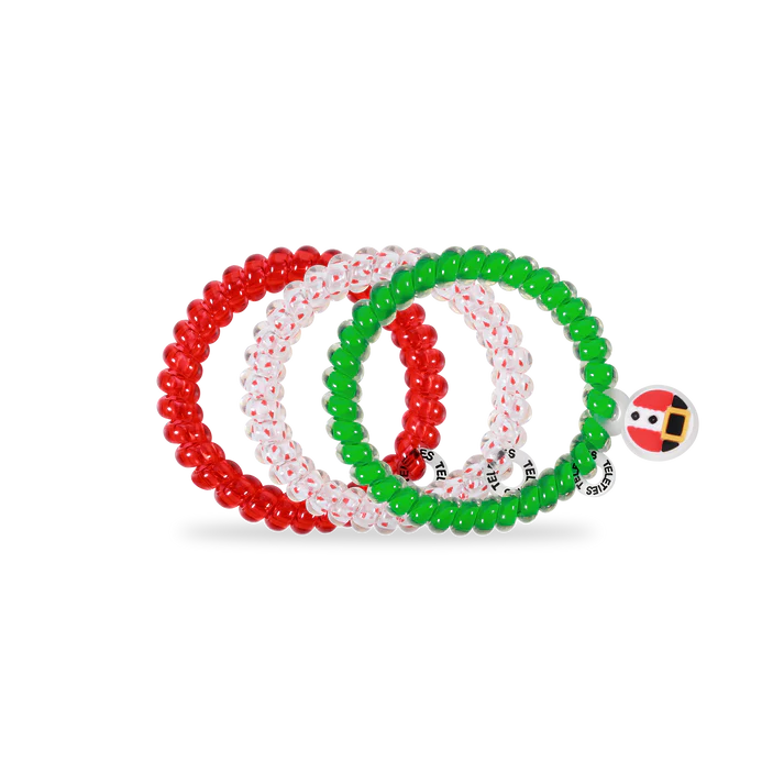 TELETIES - SECRET SANTA HAIR TIES - SMALL
