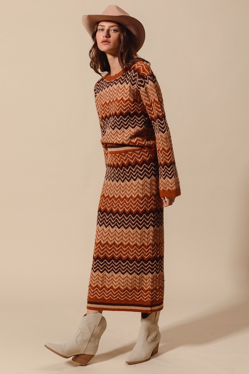 MULTI COLOR CHEVRON STRIPED SET