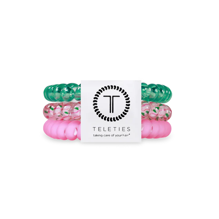 TELETIES - MERRY PINKMAS - SMALL HAIR TIES