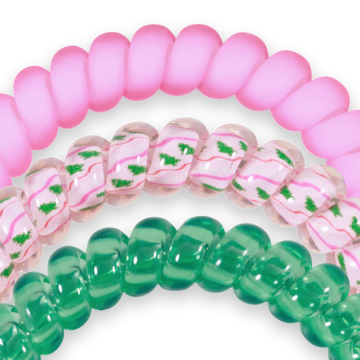 TELETIES - MERRY PINKMAS - SMALL HAIR TIES